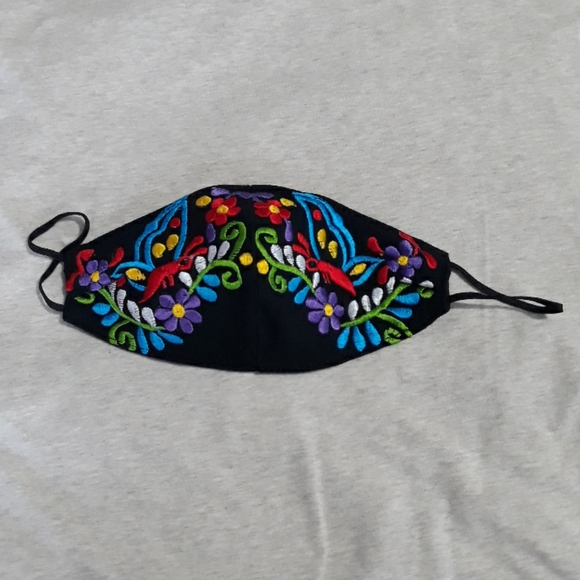Hand Crafted Accessories - Mexican Embroidered Face Mask